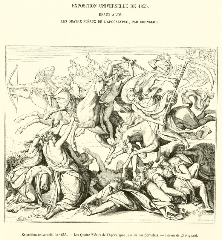 1855 年世界博览会，Les Quatre Fleaux de l
