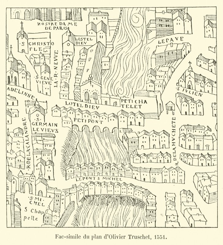 该计划的面孔dOlivier Truschet，1551 作者 法语学校