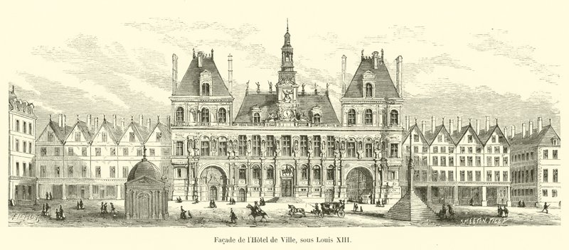 路易十三下的Hotel de Ville酒店外观 作者 法语学校