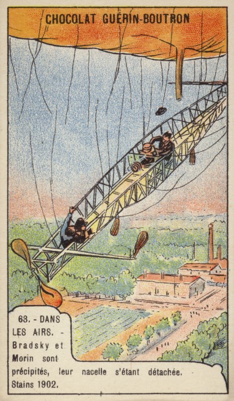 Fatal accident of the aeronauts Bradsky and Morin, Paris 作者 法语学校