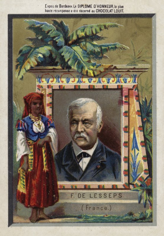 Ferdinand de Lesseps，法国企业家和运河建造者 作者 法语学校