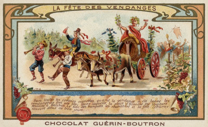 Festival of the Grape Harvest (chromolitho) 作者 法语学校