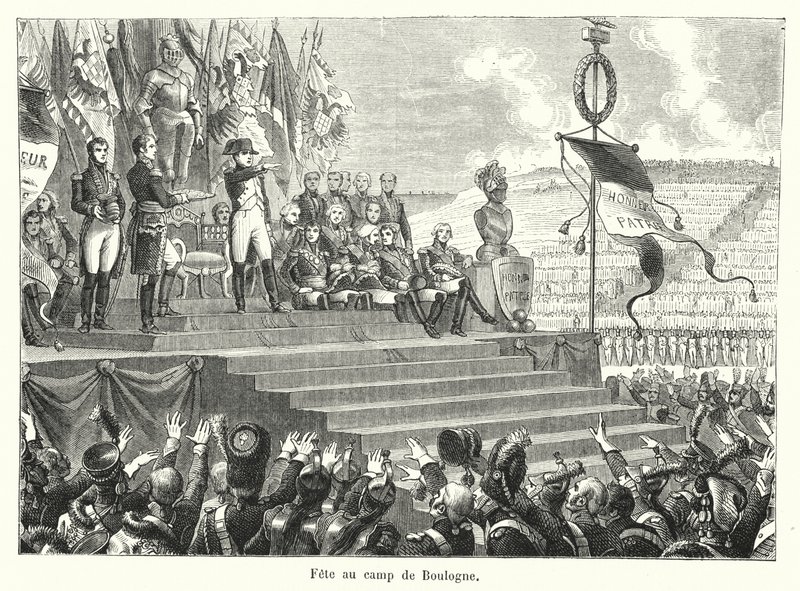 Fete au camp de Boulogne (engraving) 作者 法语学校
