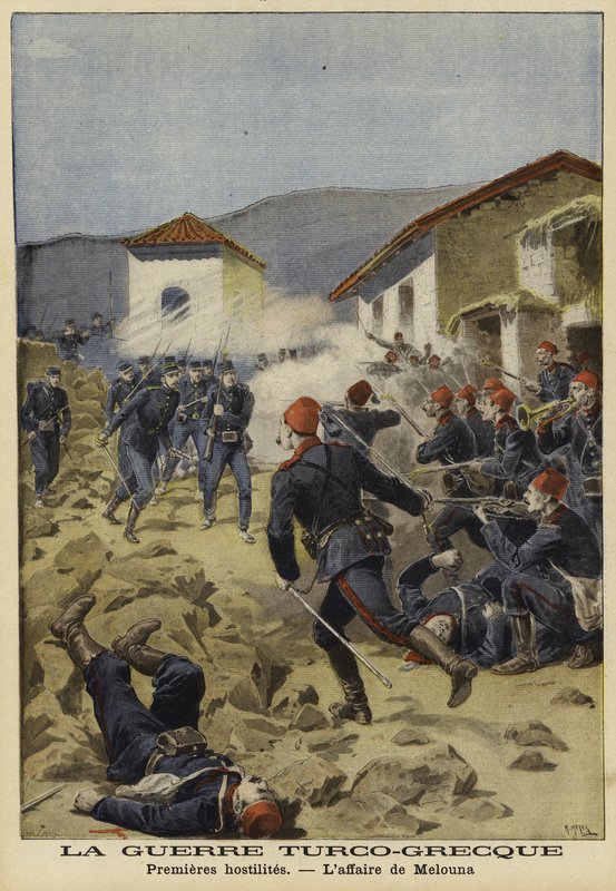 1897年希腊土耳其战争的第一次敌对行动 作者 法语学校
