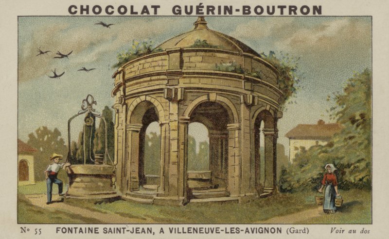 Fontaine Saint-Jean，位于加尔的Villeneuve-les-Avignon 作者 法语学校