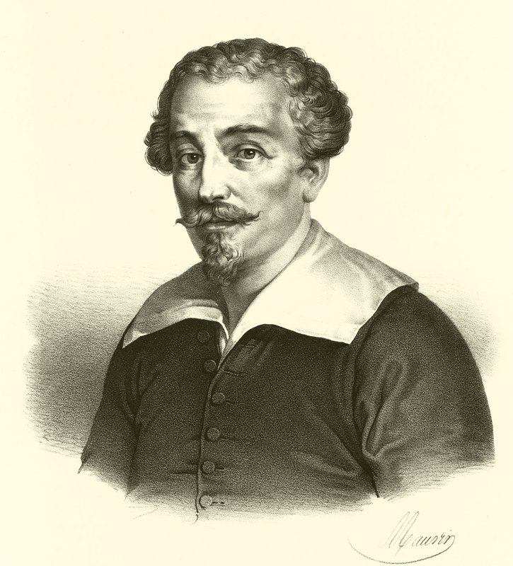 Francesco Albani 或 Albano，肖像（雕刻） 作者 法语学校