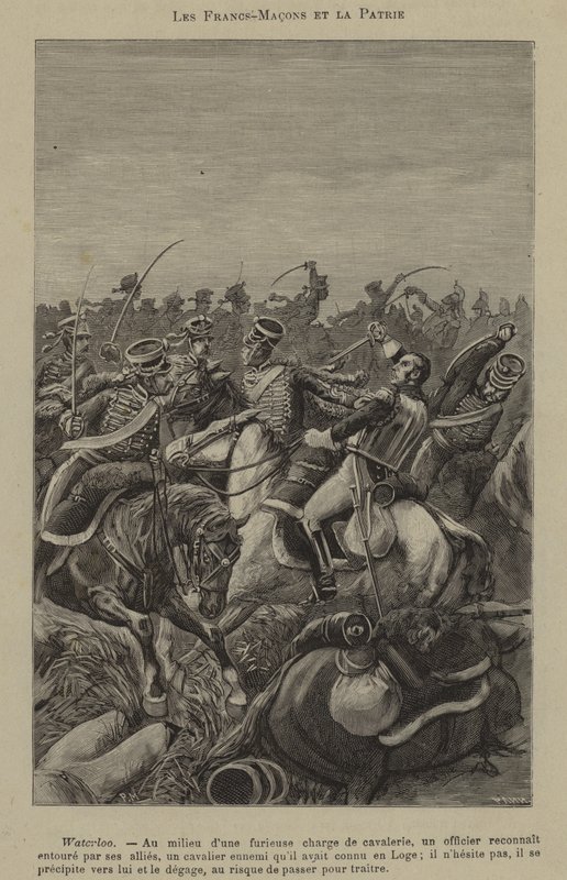 Freemasons and patriotism (engraving) 作者 法语学校
