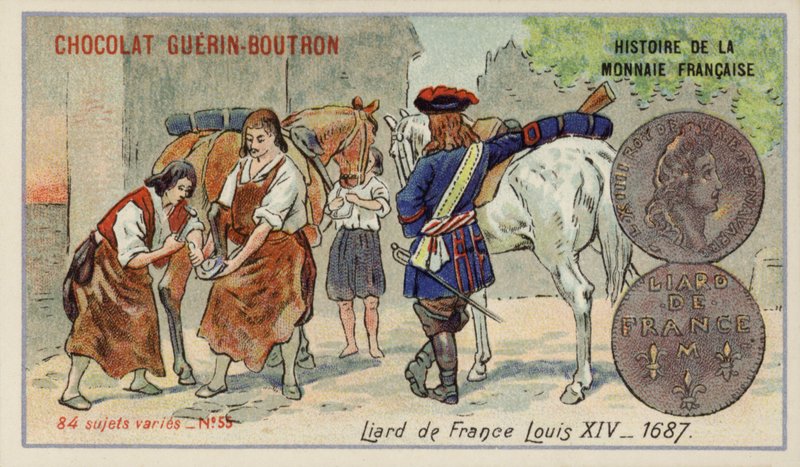 French liard of the reign of Louis XIV 作者 法语学校
