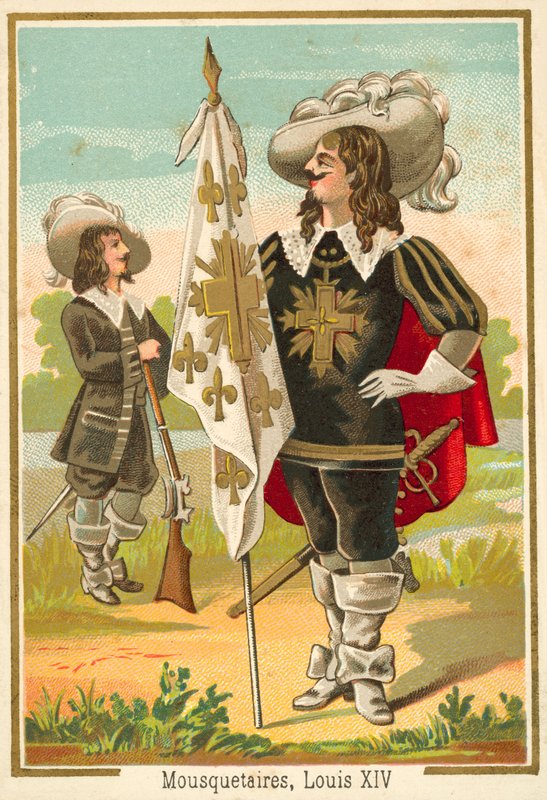 French musketeers of the time of Louis XIV (chromolitho) 作者 法语学校
