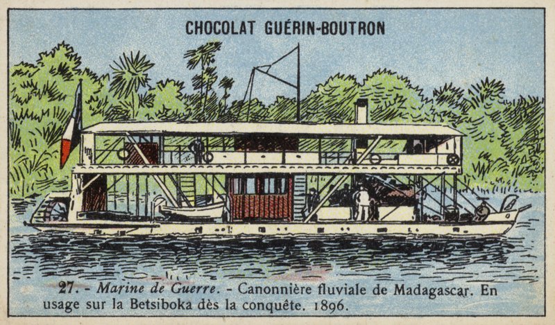 French river gunboat in Madagascar 作者 法语学校