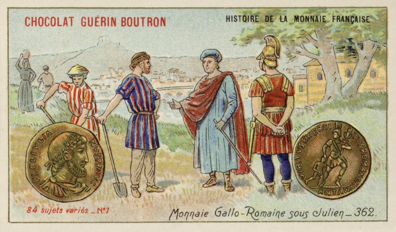 Gallo-Roman money of the reign of Julian, 362 (chromolitho) 作者 法语学校