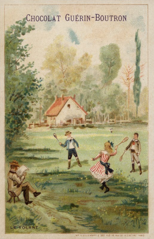 Game of badminton (chromolitho) 作者 法语学校