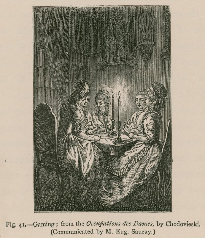 赌博;来自Chodovieski的Occupations des Dames 作者 法语学校