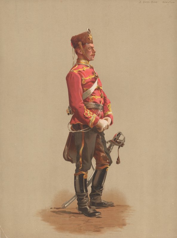 警卫Hussar，下士 作者 法语学校