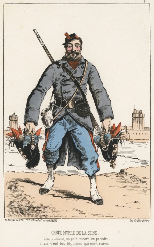 Garde Mobile de la Seine（彩色雕刻） 作者 法语学校