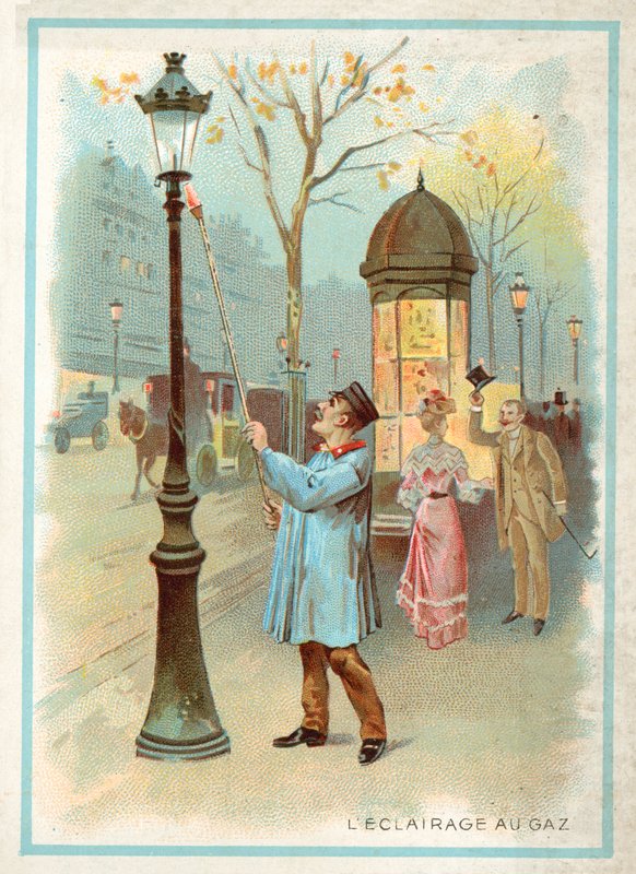 Gas lighting (chromolitho) 作者 法语学校