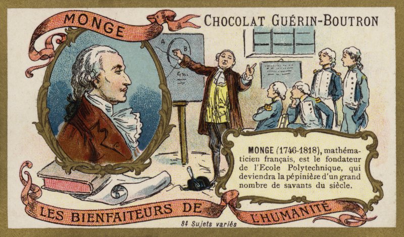 Gaspard Monge, French mathematician (chromolitho) 作者 法语学校