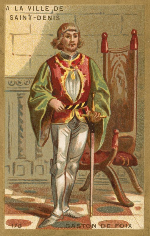 Gaston de Foix，内穆尔公爵，法国士兵 作者 法语学校