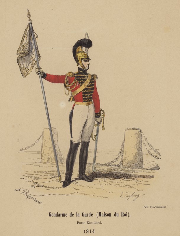 Gendarme de la Garde (Maison du Roi), Porte-Etendard 作者 法语学校