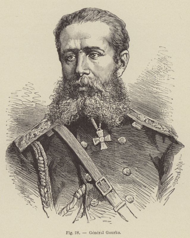 General Gourko (engraving) 作者 法语学校