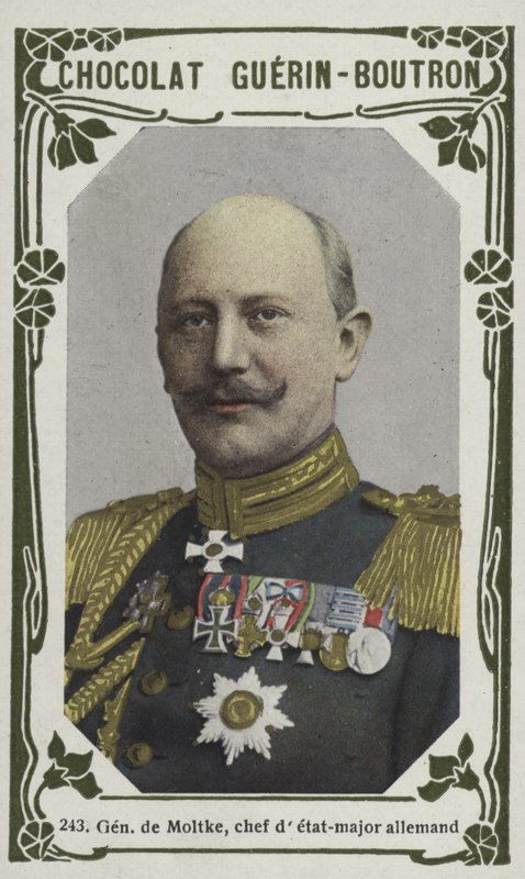 Moltke将军，主厨detat-major allemand（彩色照片） 作者 法语学校