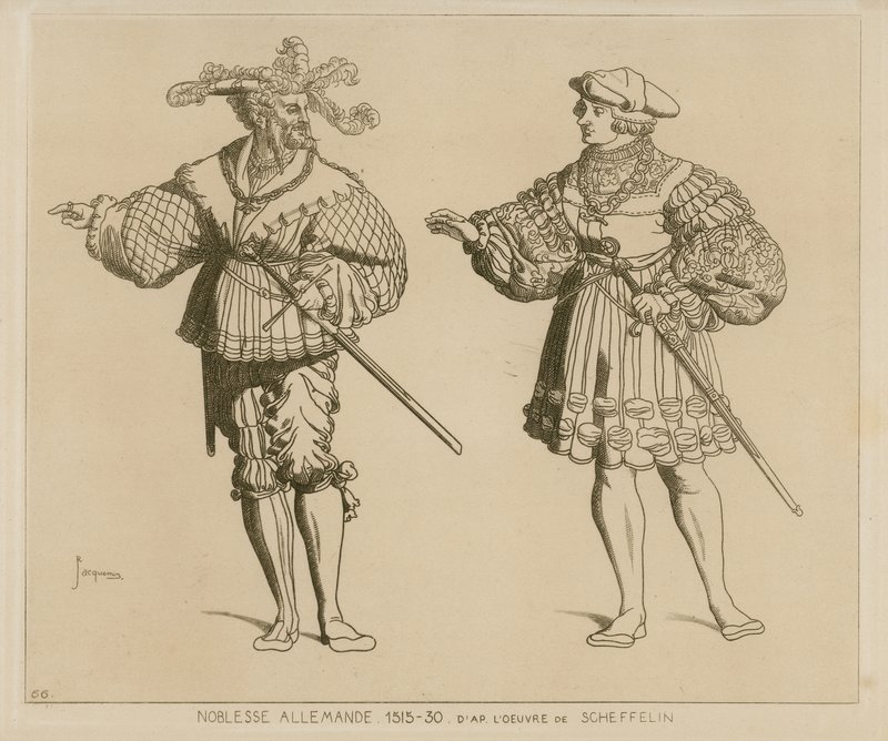 德国贵族，1515-30 作者 法语学校