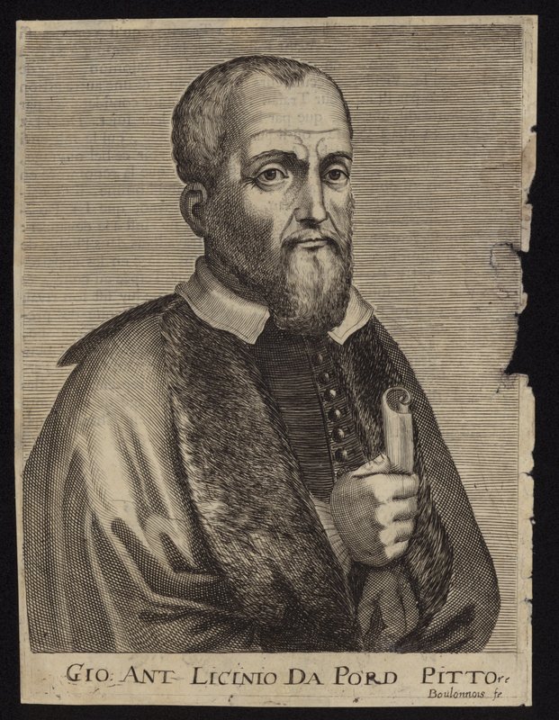 Giovanni Antonio de Sacchis打电话给Il Pordenone 作者 法语学校