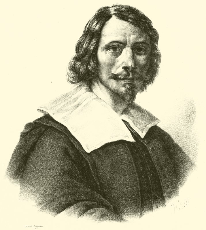 Giovanni Francesco Barbieri，被称为Guercino，或Guercino，肖像 作者 法语学校