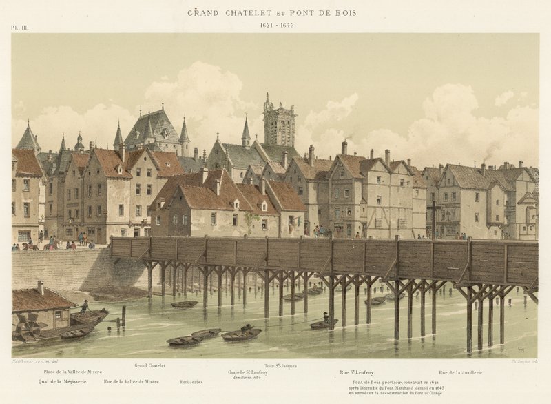 Grand Chatelet和Pont de Bois，1621-1645 作者 法语学校