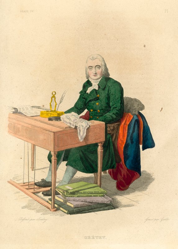 Gretry (coloured engraving) 作者 法语学校