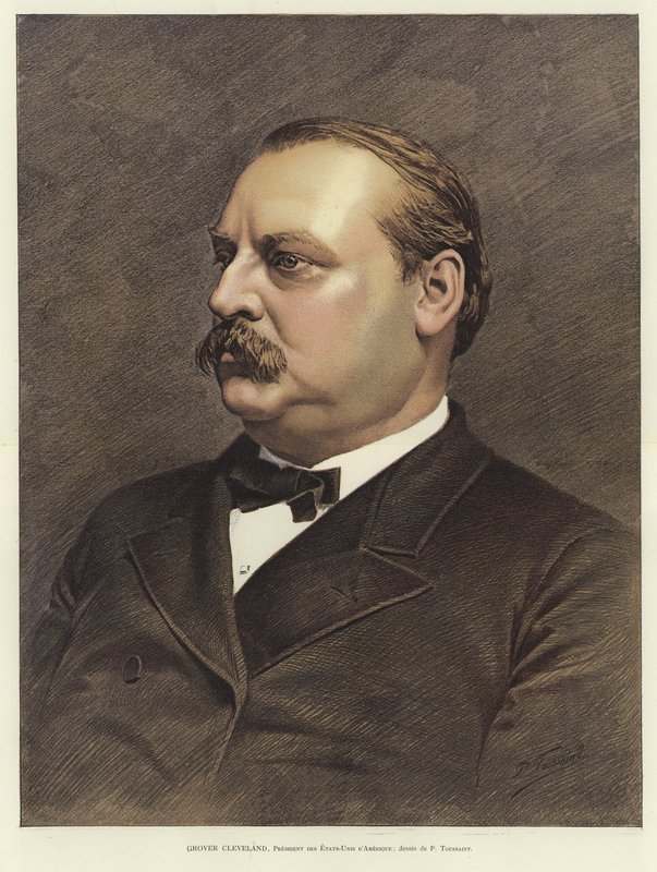 Grover Cleveland，美国第22任和第24任总统 作者 法语学校
