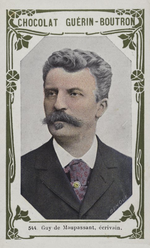 Guy de Maupassant，作家（彩色照片） 作者 法语学校