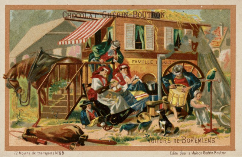 Gypsy caravan (chromolitho) 作者 法语学校