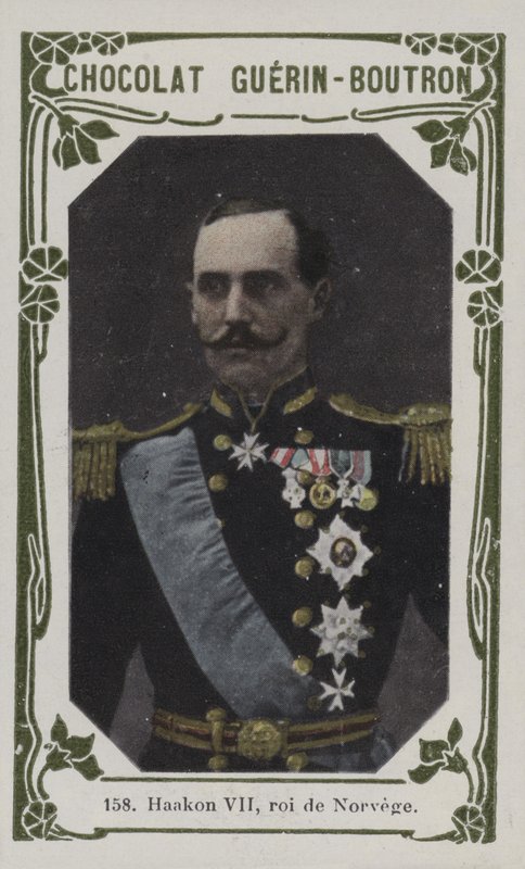 Haakon VII，挪威国王（彩色照片） 作者 法语学校