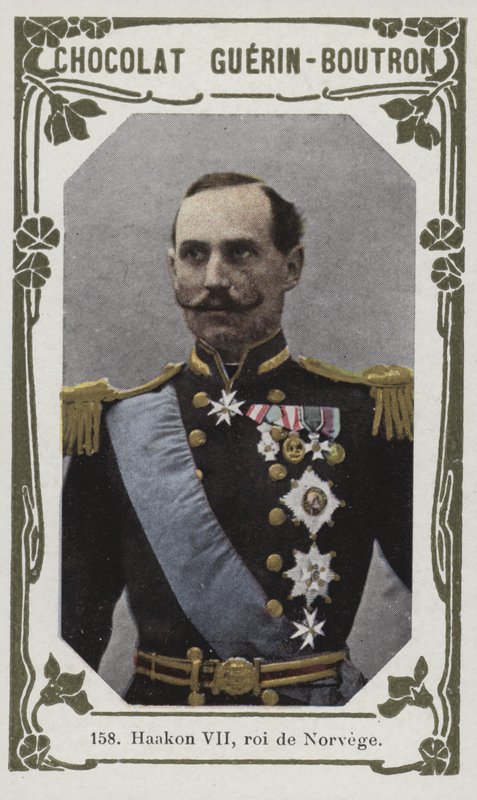 Haakon VII，挪威国王（彩色照片） 作者 法语学校