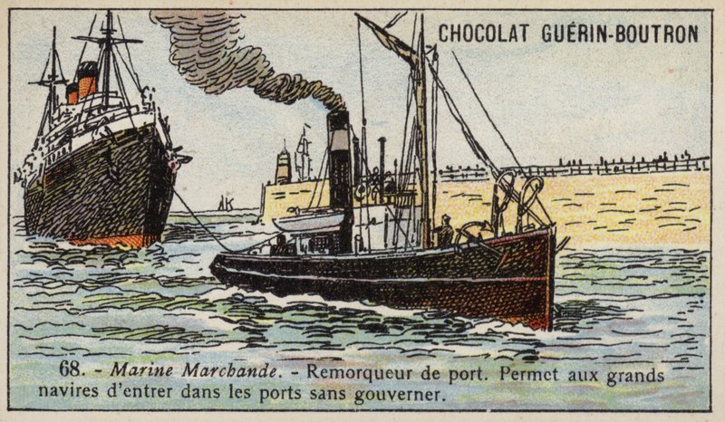 Harbour tug (chromolitho) 作者 法语学校