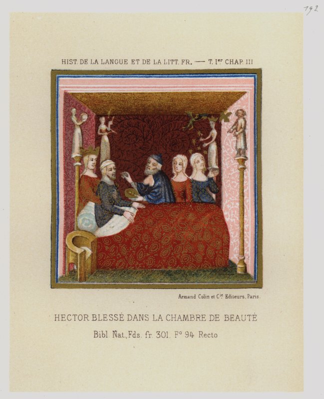 Hector Blesse Dans La Chambre De Beaute (color litho) 作者 法语学校