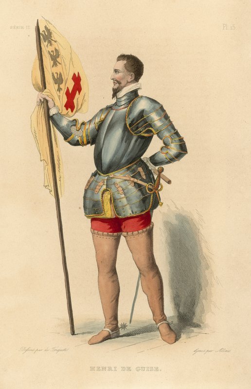 Henri de Guise (coloured engraving) 作者 法语学校