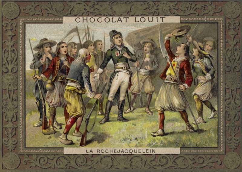 Henri de la Rochejacquelein对他的士兵，Vendee Revolt，法国大革命发表讲话 作者 法语学校