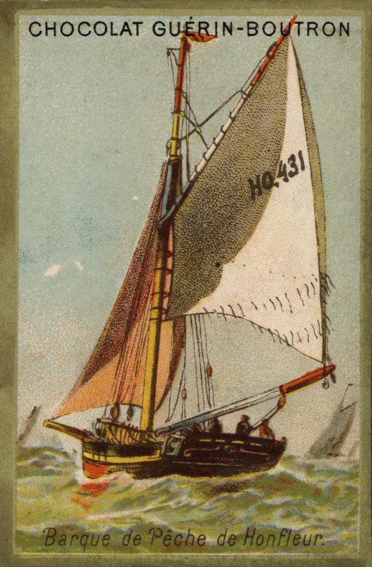 Honfleur fishing boat (chromolitho) 作者 法语学校