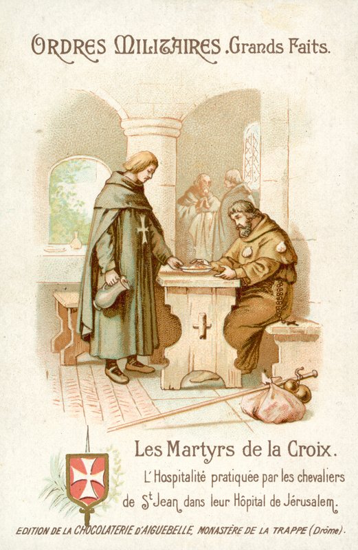 Hospitality provided by the Knights of St John in Jerusalem (chromolitho) 作者 法语学校