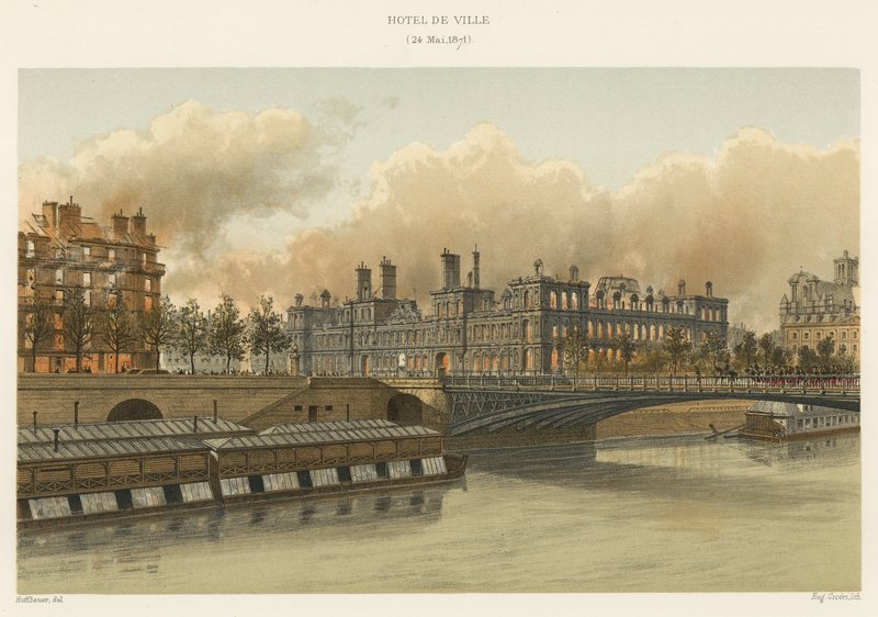Hotel de Ville，1871年5月24日 作者 法语学校