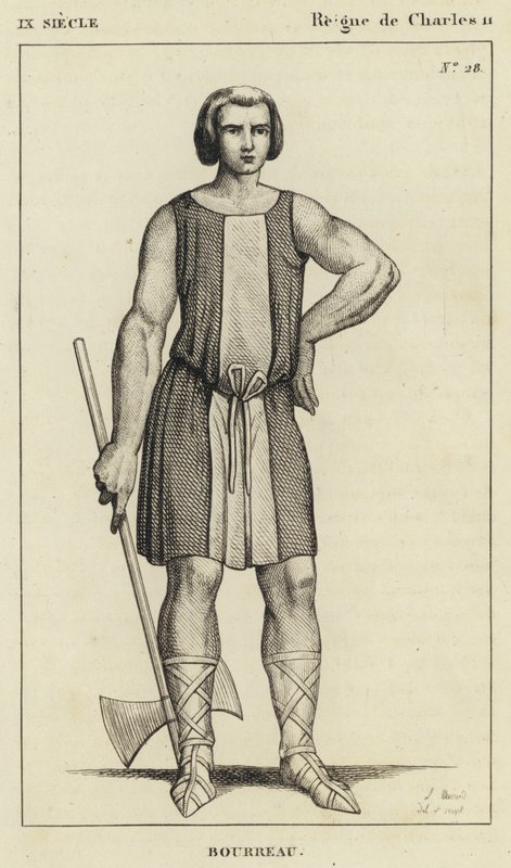 IX Siecle, Regne de Charles II, Bourreau (engraving) 作者 法语学校