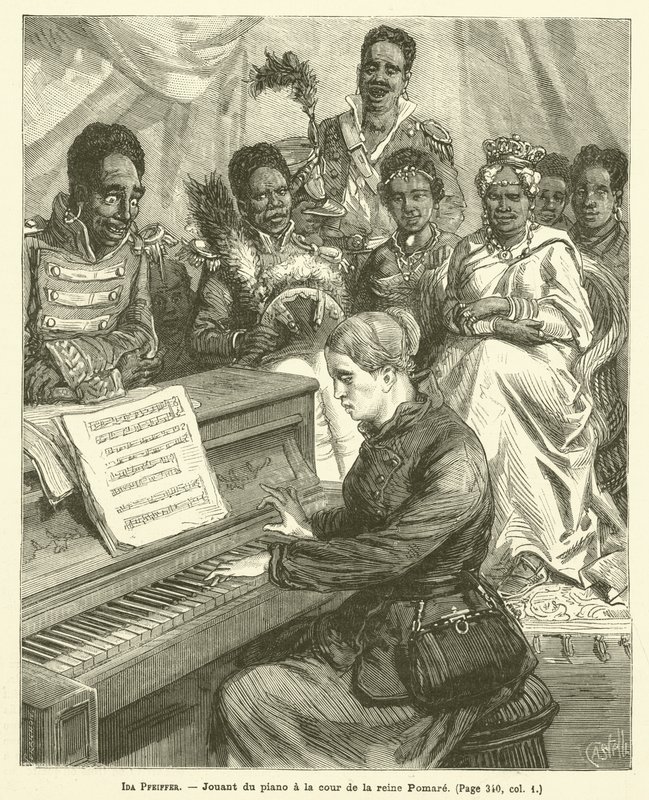 Ida Pfeiffer（雕刻）。 作者 法语学校