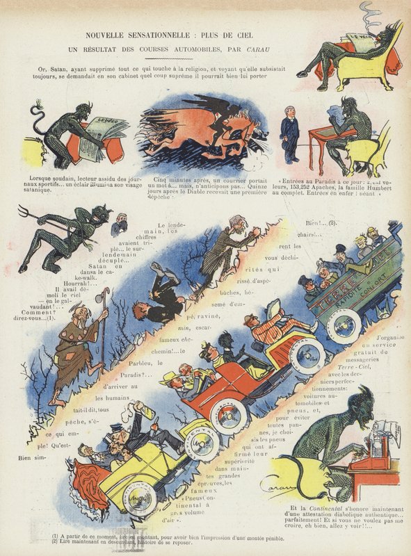 Illustration for Le Rire (colour litho) 作者 法语学校