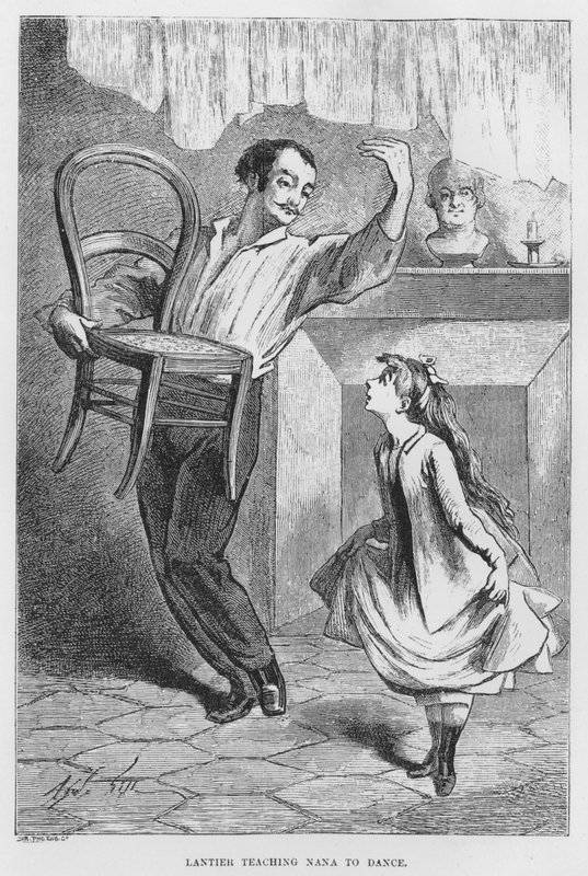 埃米尔·佐拉 (Emile Zola) 的现实小说 The Assommoir 插图（版画） 作者 法语学校