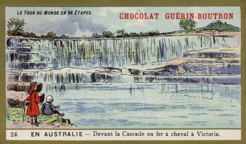 In front of Horseshoe Falls, Victoria, Australia (chromolitho) 作者 法语学校