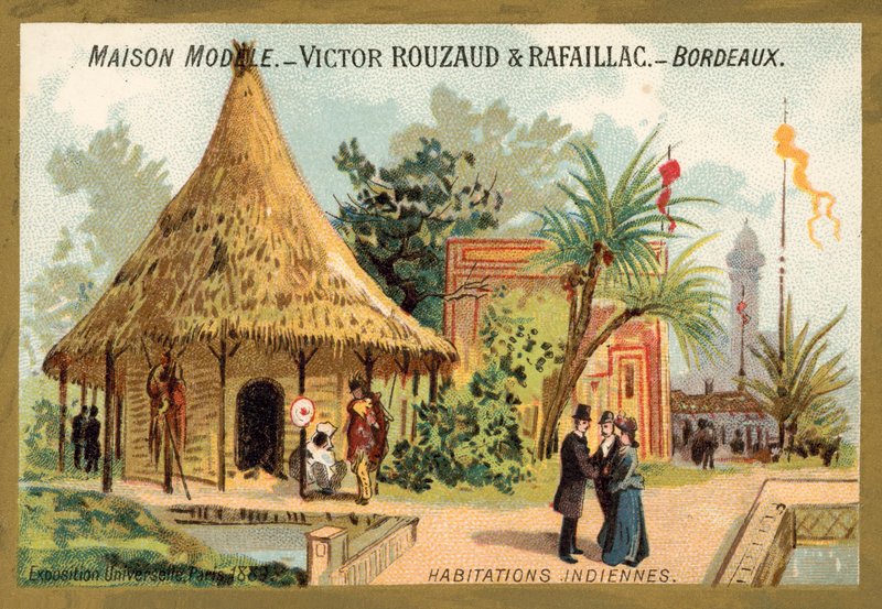 Indian dwellings, Exposition Universelle, Paris 作者 法语学校