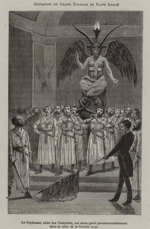 Initiation of a Knight of Saint Andrew (engraving) 作者 法语学校