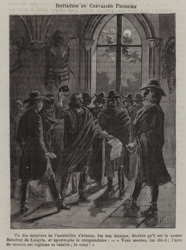 Initiation of a Prussian Knight (engraving) 作者 法语学校